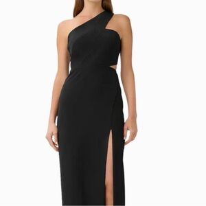 Aiden Mattox One shoulder Gown